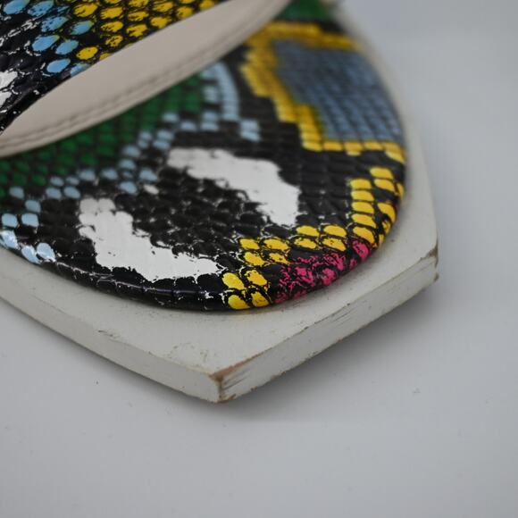 KAT MACONIE Multicolored Snake Embossed Block Heels Size US 9 - Picture 7 of 8
